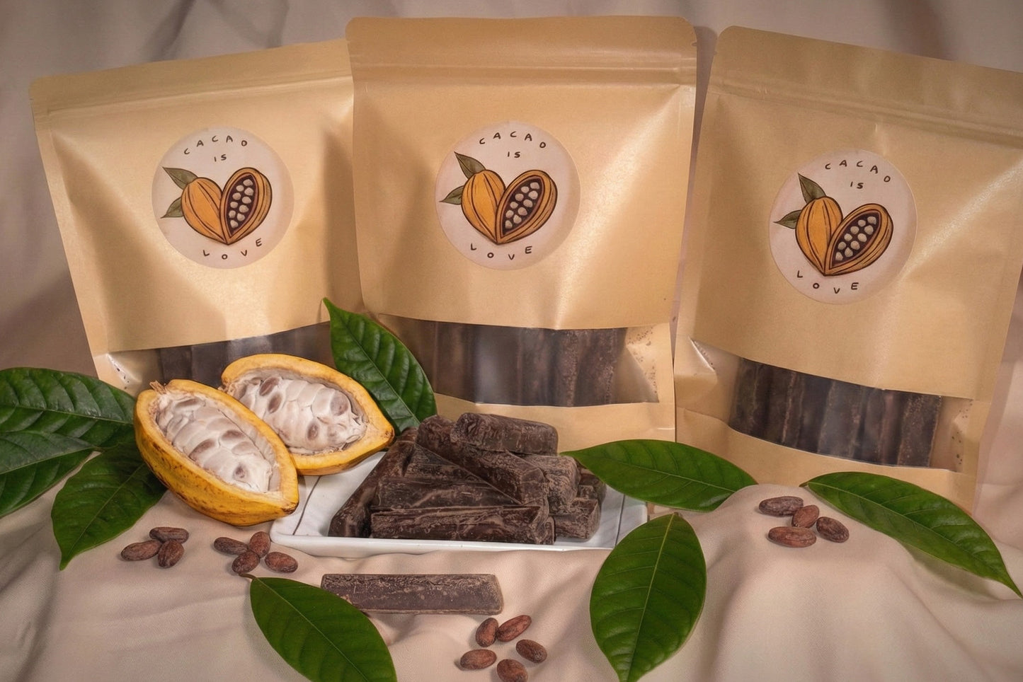 100% raw organic cermonial-grade cacao, 250 grams